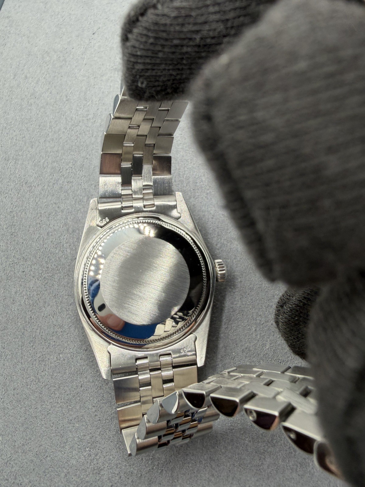 Rolex Datejust 36MM Silver Linen Dial Jubilee Bracelet – 16014-1983 – RARE LINEN