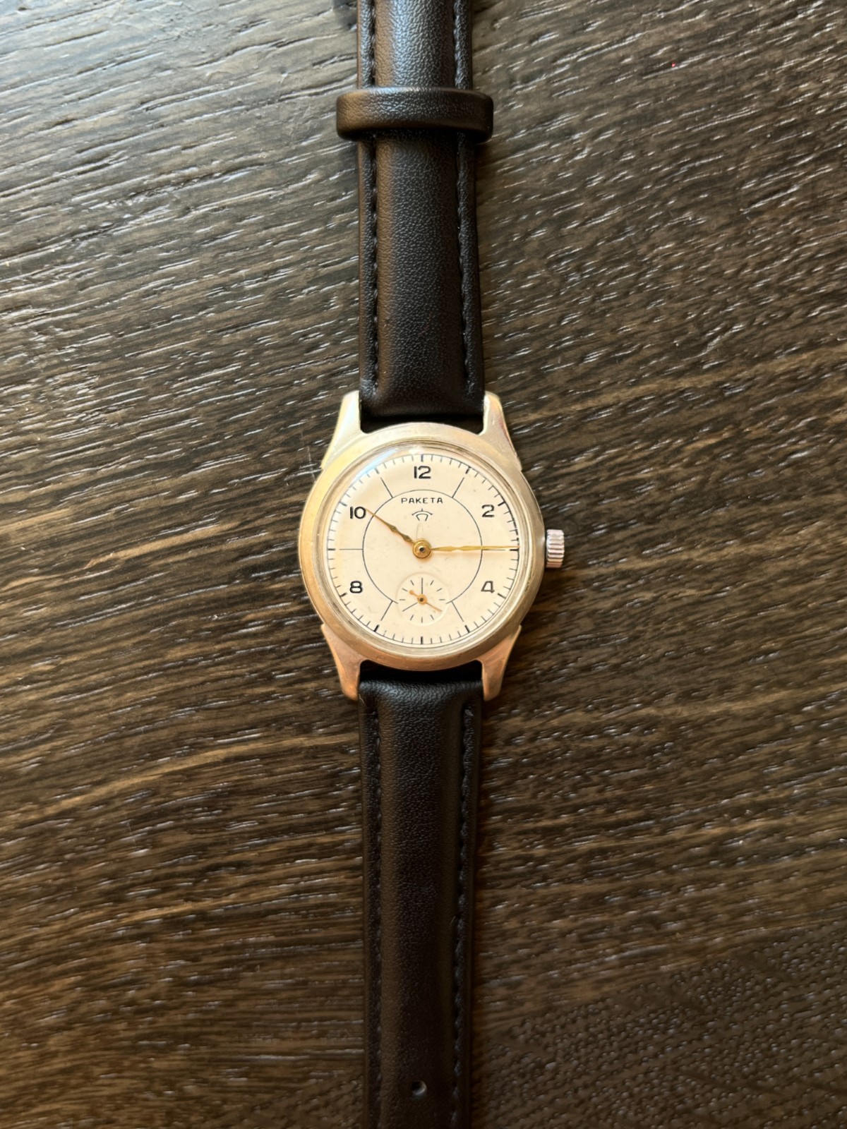Vintage Raketa Watch USSR Mechanical Wristwatch Small Seconds