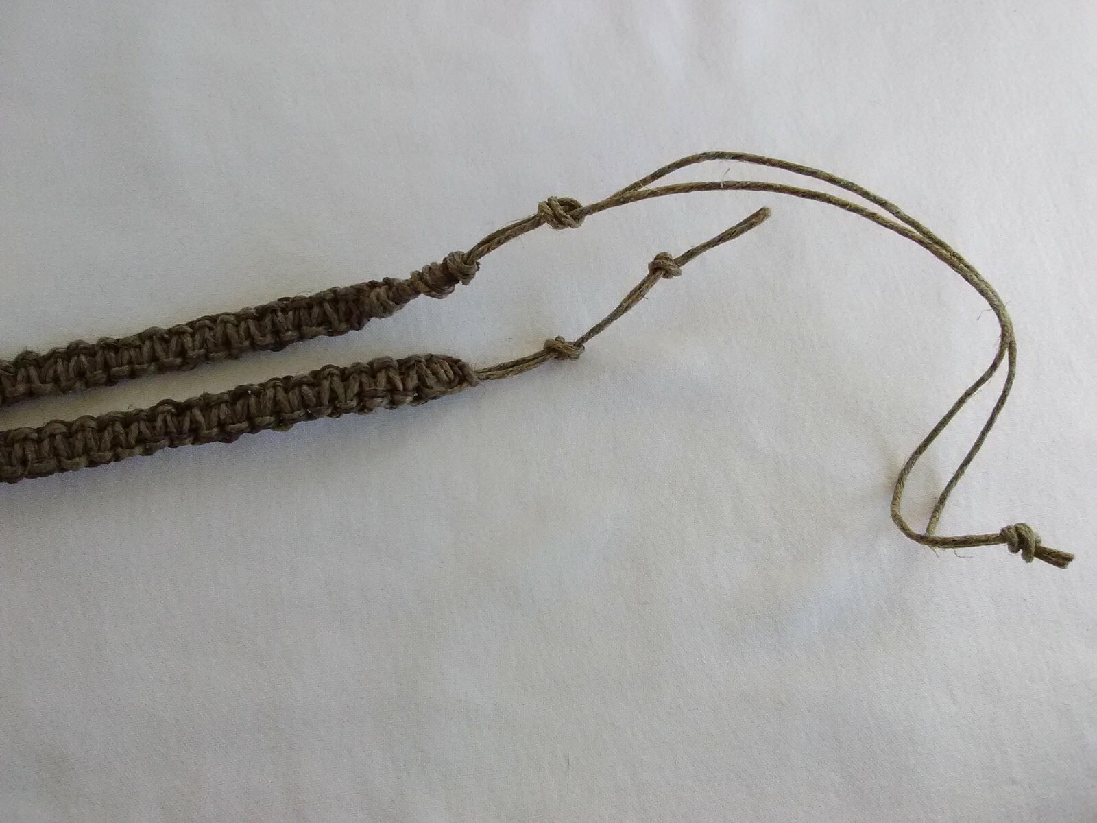HEMP SURFER Hippie Beaded NECKLACE 24″ Unisex Macrame US Gift Seller New