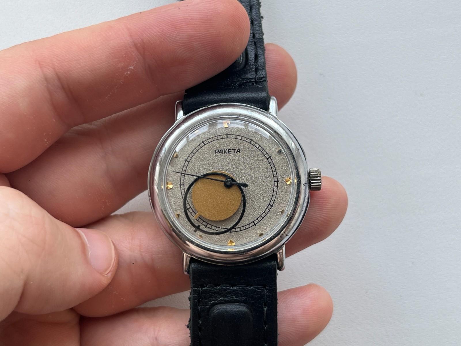 VTG Soviet Mechanical wristwatch RAKETA Copernic Kopernik USSR ( Serviced)