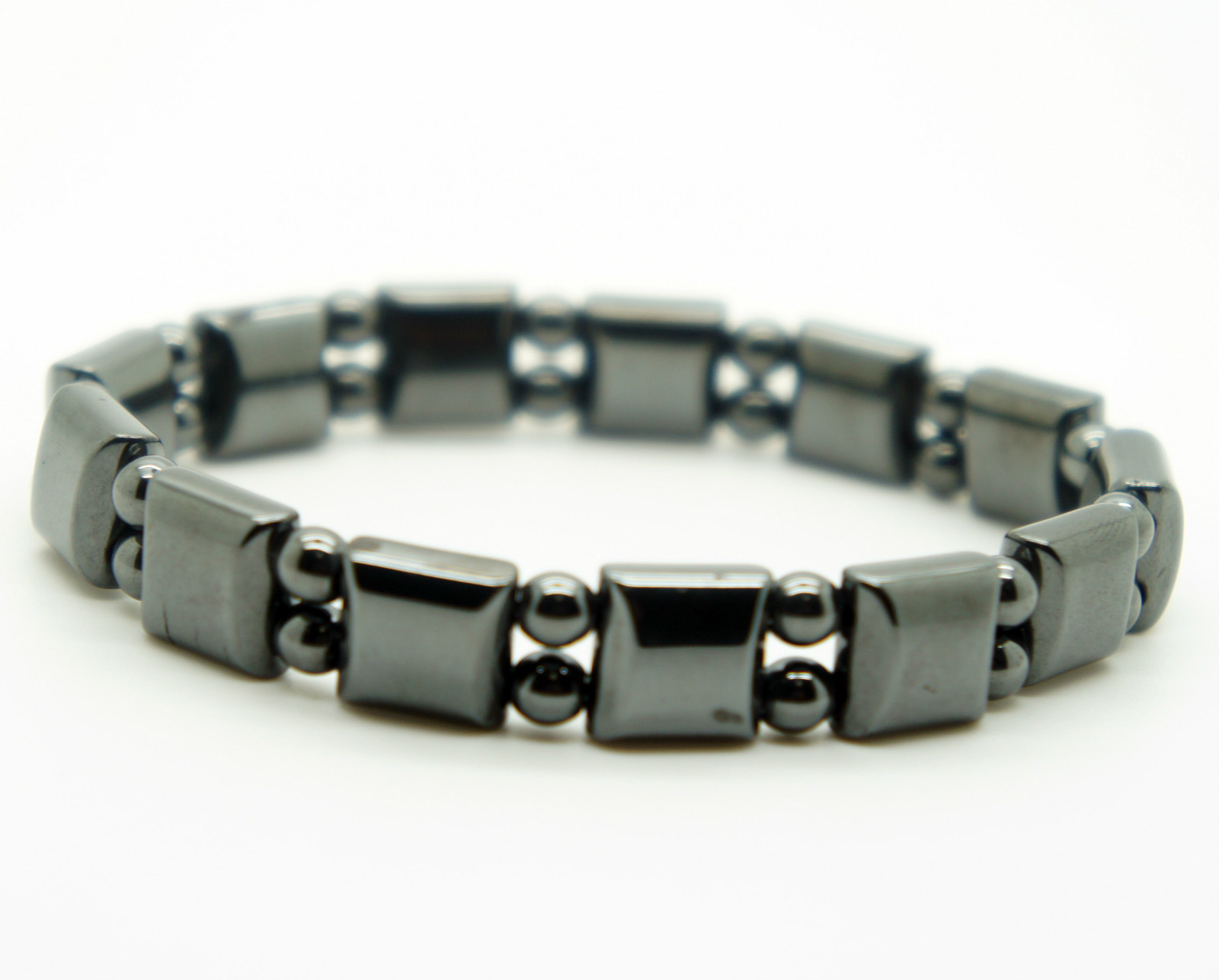Magnetic Hematite Bracelet Pain Relief Energy Powerfull Elastic G4