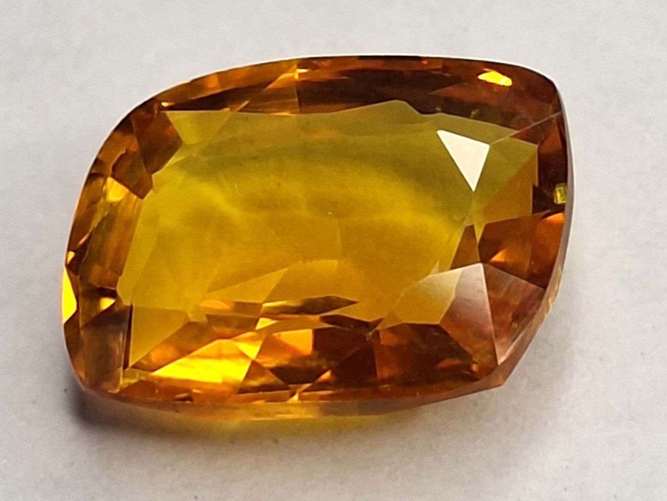 Painite Yellow-Orange Certified Fancy Cut 11-13 Ct Natural Loose Gemstone RK716