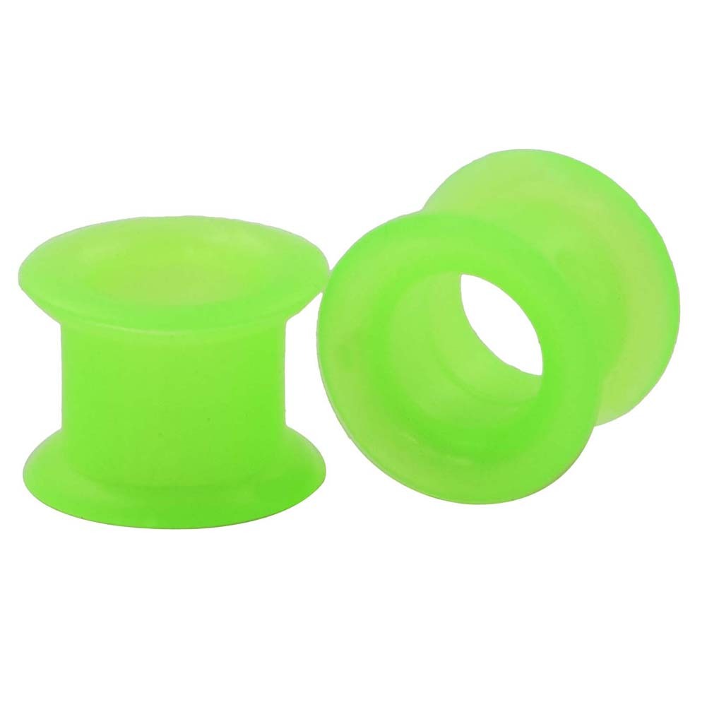 Silicone Tunnels Ear Gauges 2G-1″ Double Flared Expander Body Piercing Jewelry