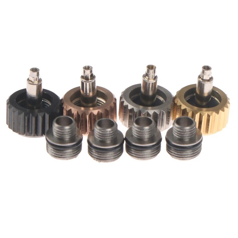 For Rolex Watch Replacement Crown 7mm Metal Repair Part Gold Silver Black Rose