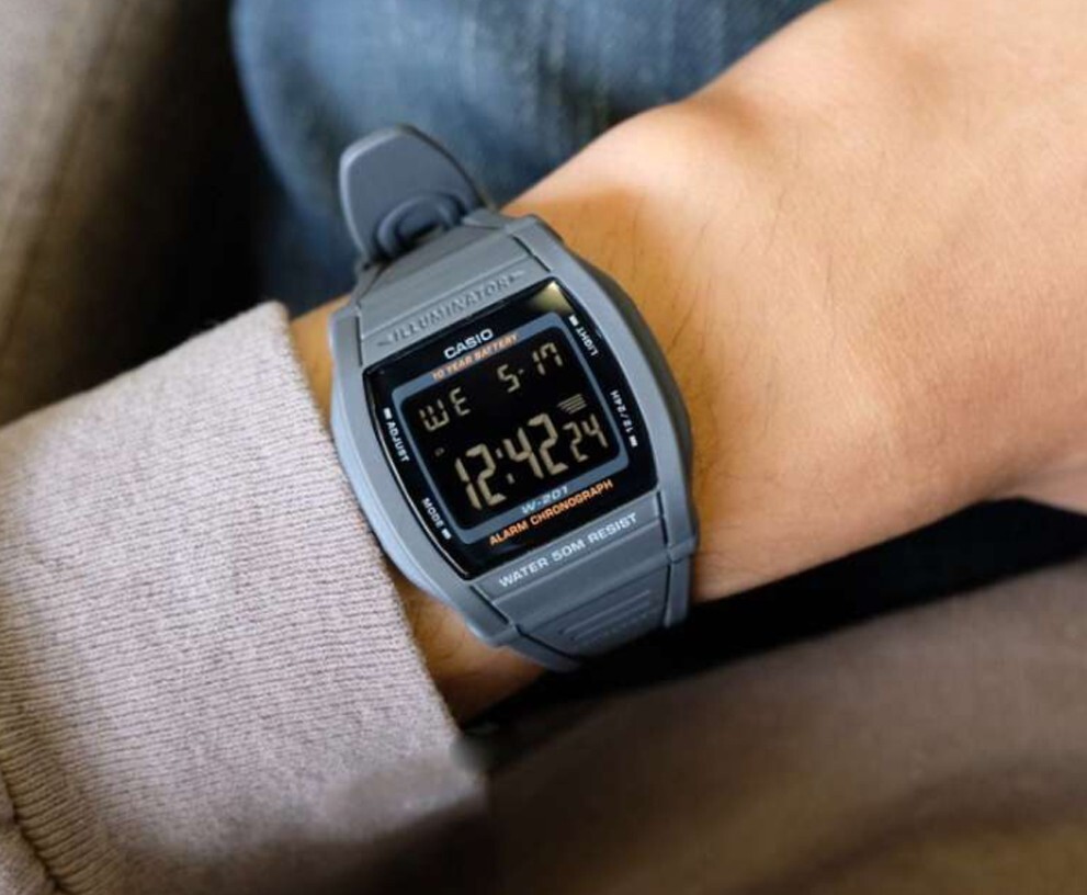Casio W201-1BV, Digital Chronograph Watch, Resin Band, Alarm, 10 Year Battery