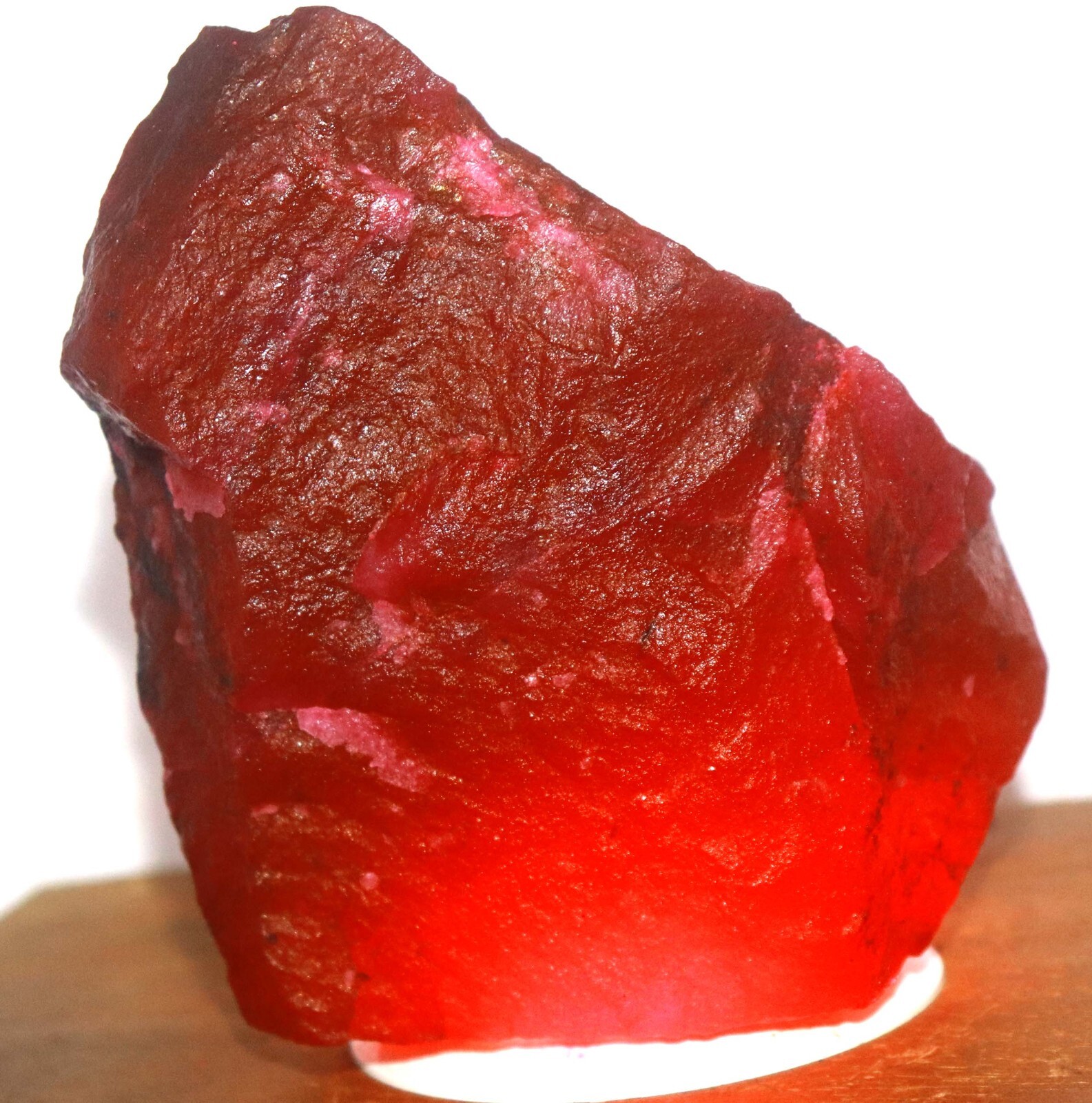 DYED 7475 Ct Certified Red Ruby (141mm100mm) African Gems Big Opaque Rough SA