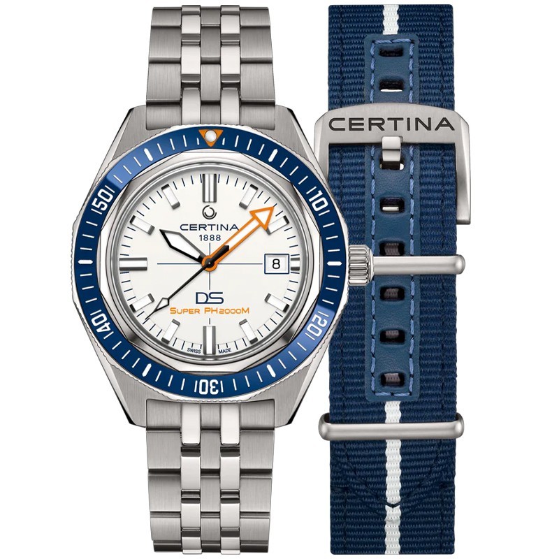 Certina DS Super PH2000M 43mm White Dial Men’s Watch C0506074401102