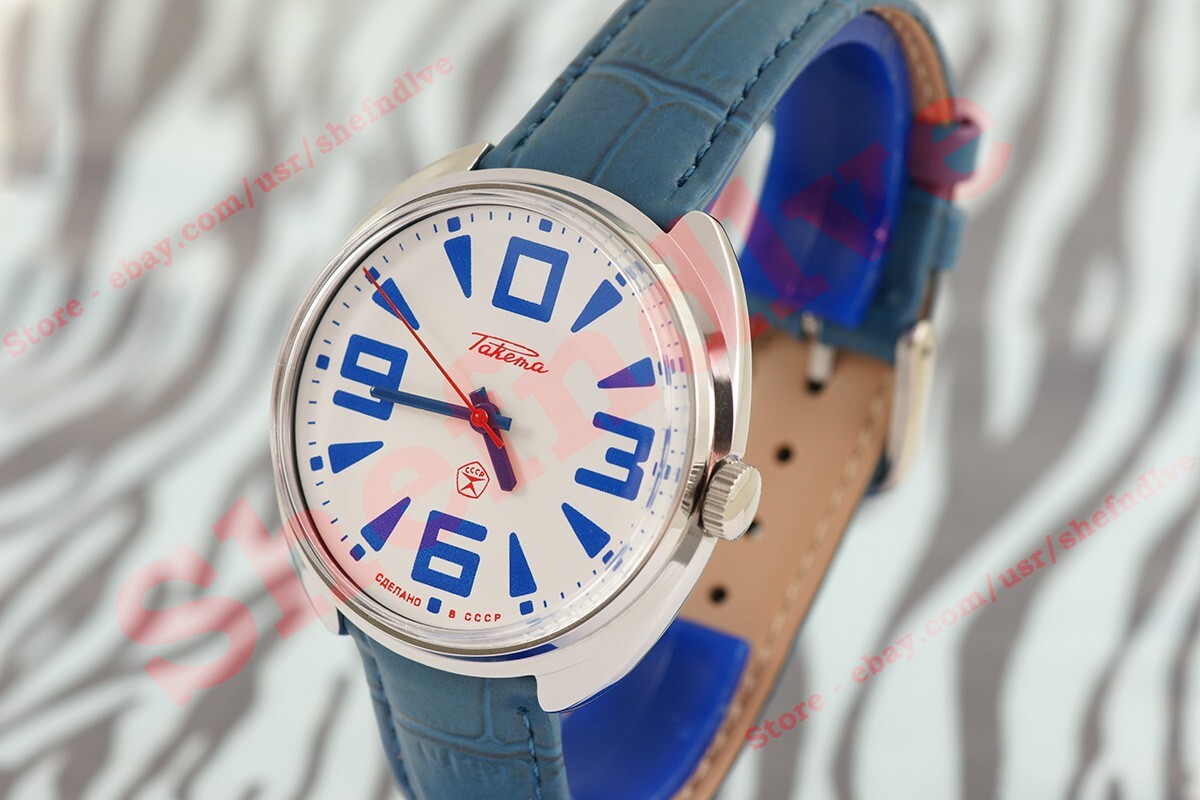 Rare Vintage Russian USSR mechanical OLD stock watch cal. 2609 Raketa 0 Big ZERO