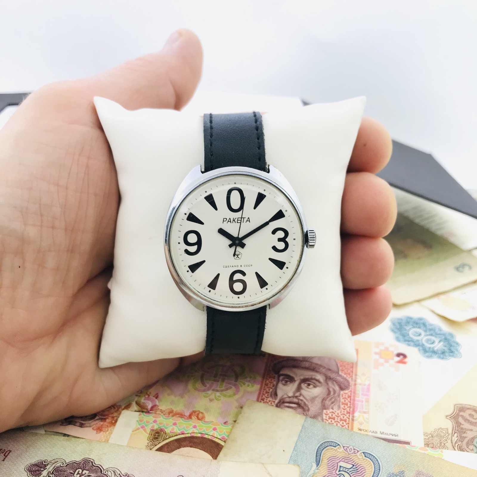 0️⃣ Rare Raketa Big Zero Soviet Mens Watch 2609 Rocket Ракета USSR Service🛠