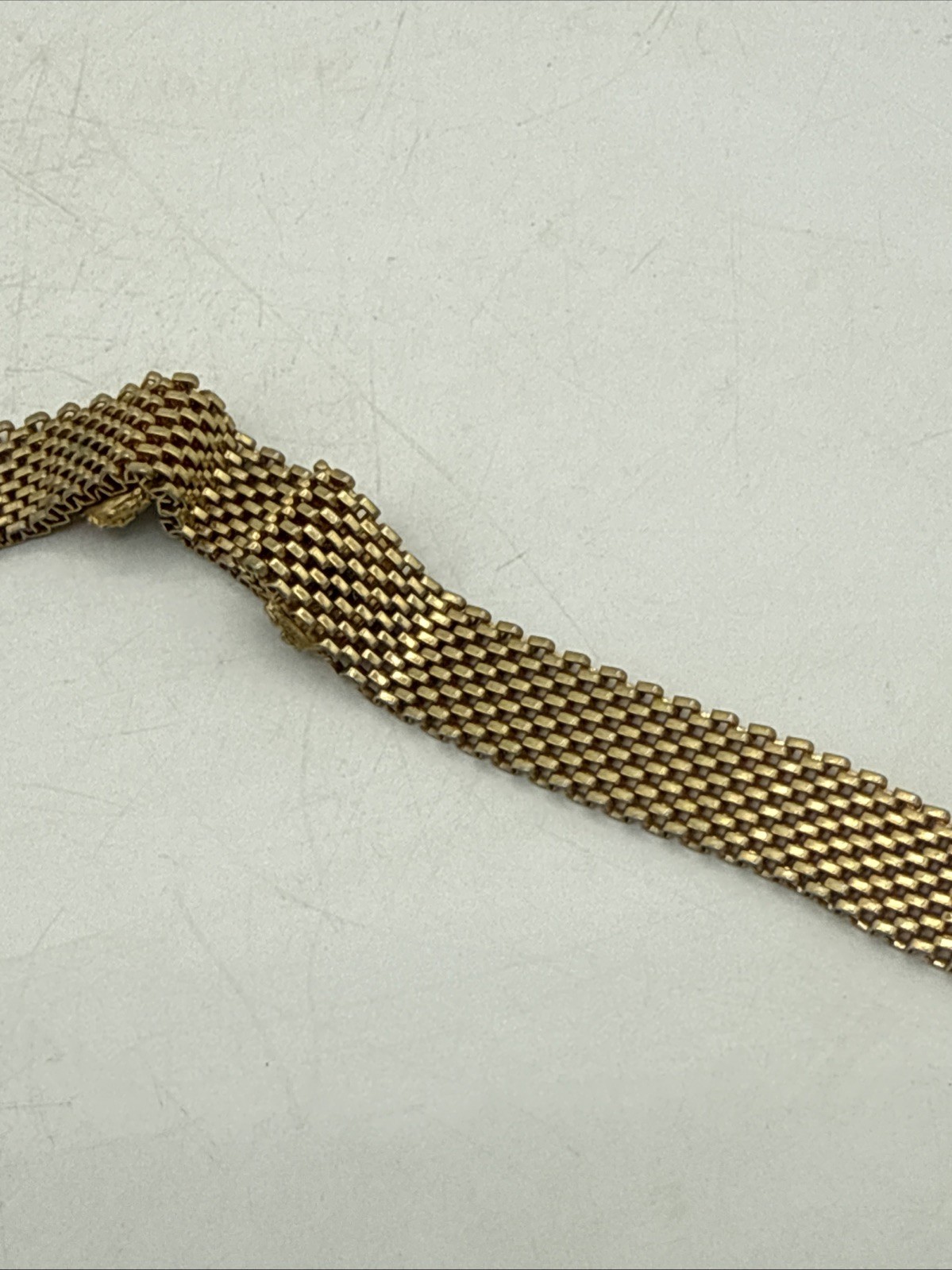 Vintage Victorian Mesh Charm Choker Necklace 16”