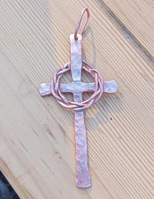 1 Pc Pure Copper Healing Cross Pendant, Ank Locket, Jewelry, Spiritual Kriya