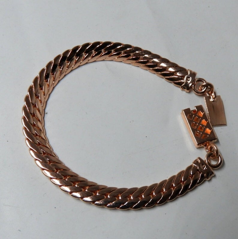 Pure Copper Snake Chain Bracelet Copper Arthritis Pain Relief Biker Bracelet