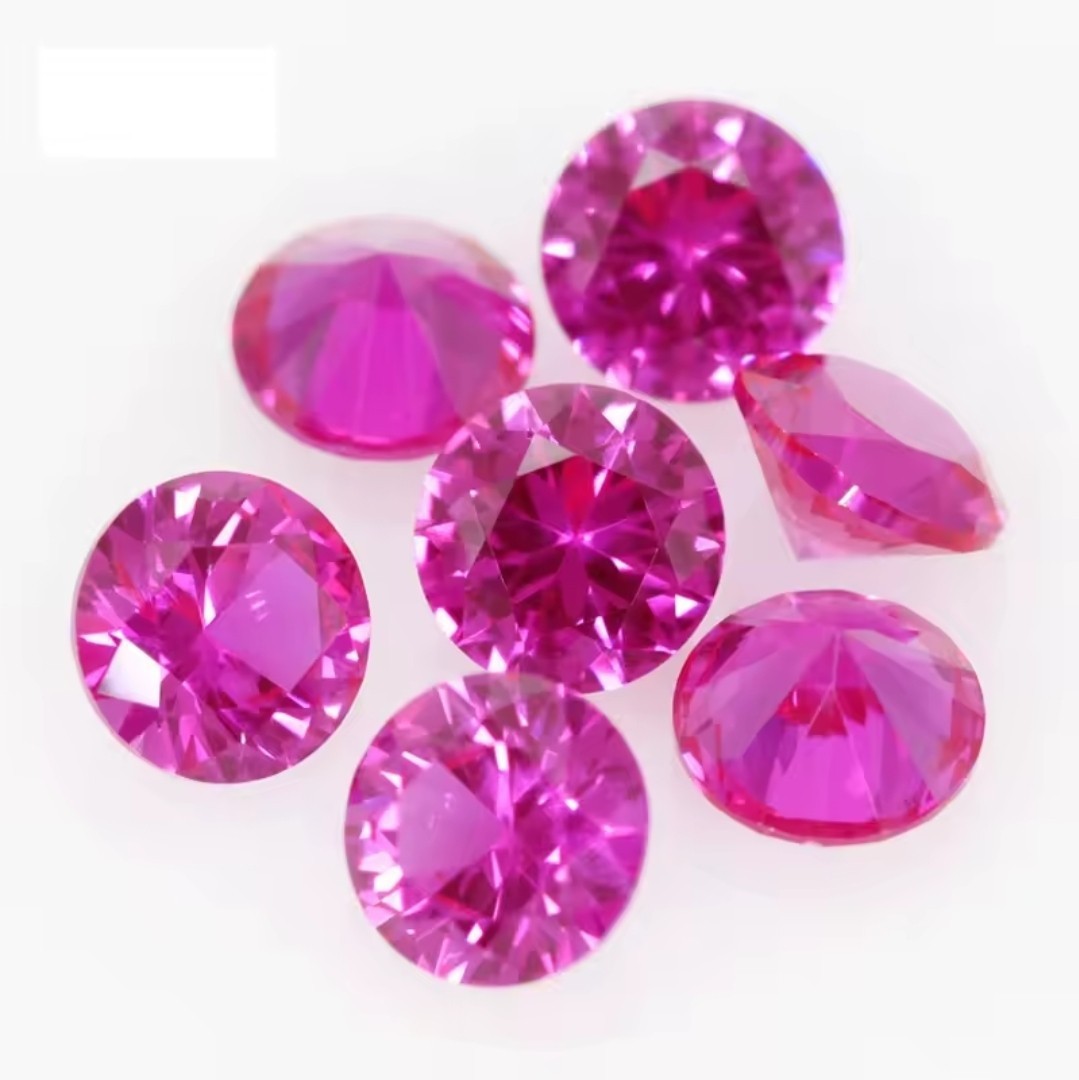 Natural Pink Ruby 7mm Round Cut 1.90ct Unheated Loose Gemstone Sri Lanka