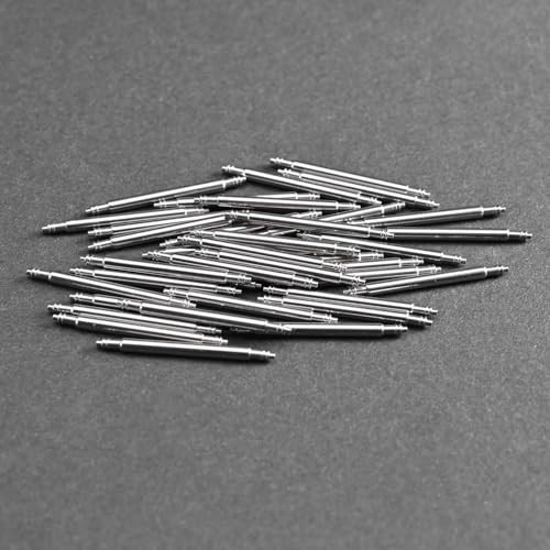 Watch Spring Bars 22mm Stainless Steel Double Flange Pins 1.5mm 1.8mm Set of 8