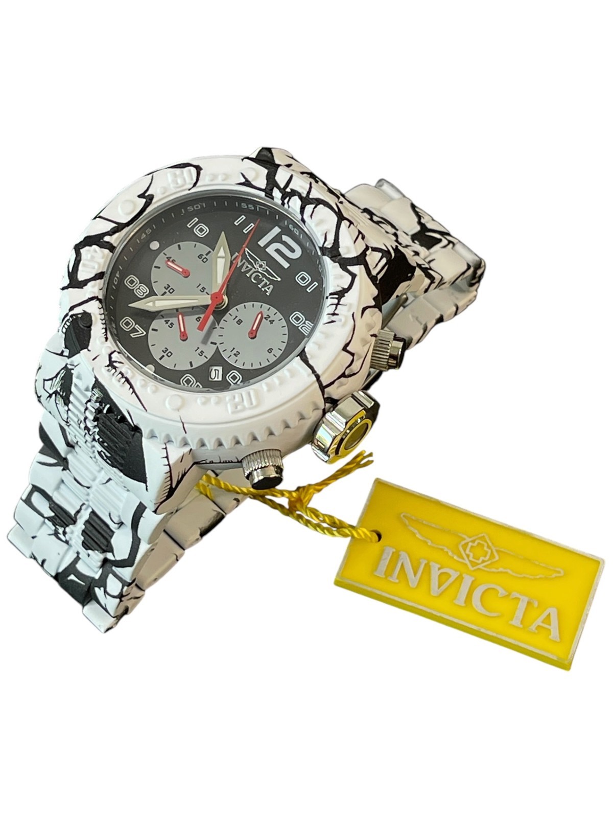 Invicta Pro Diver 43232 Chronograph Black & White Men’s Watch $1095 – New in Box