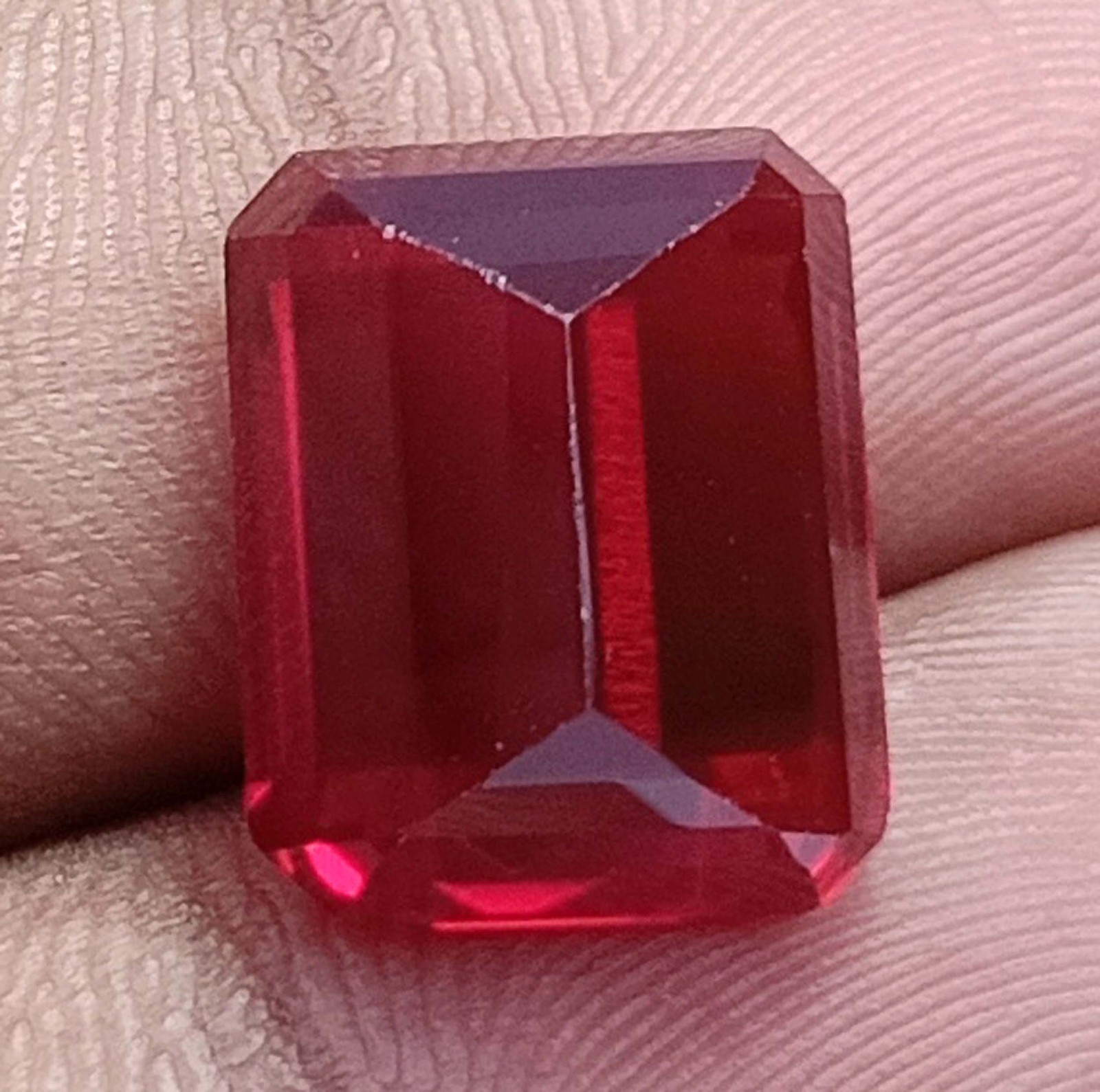 IGL Certified Natural 22.90Carat Amazing Red Ruby Emerald Cut Loose Gemstone5SDG