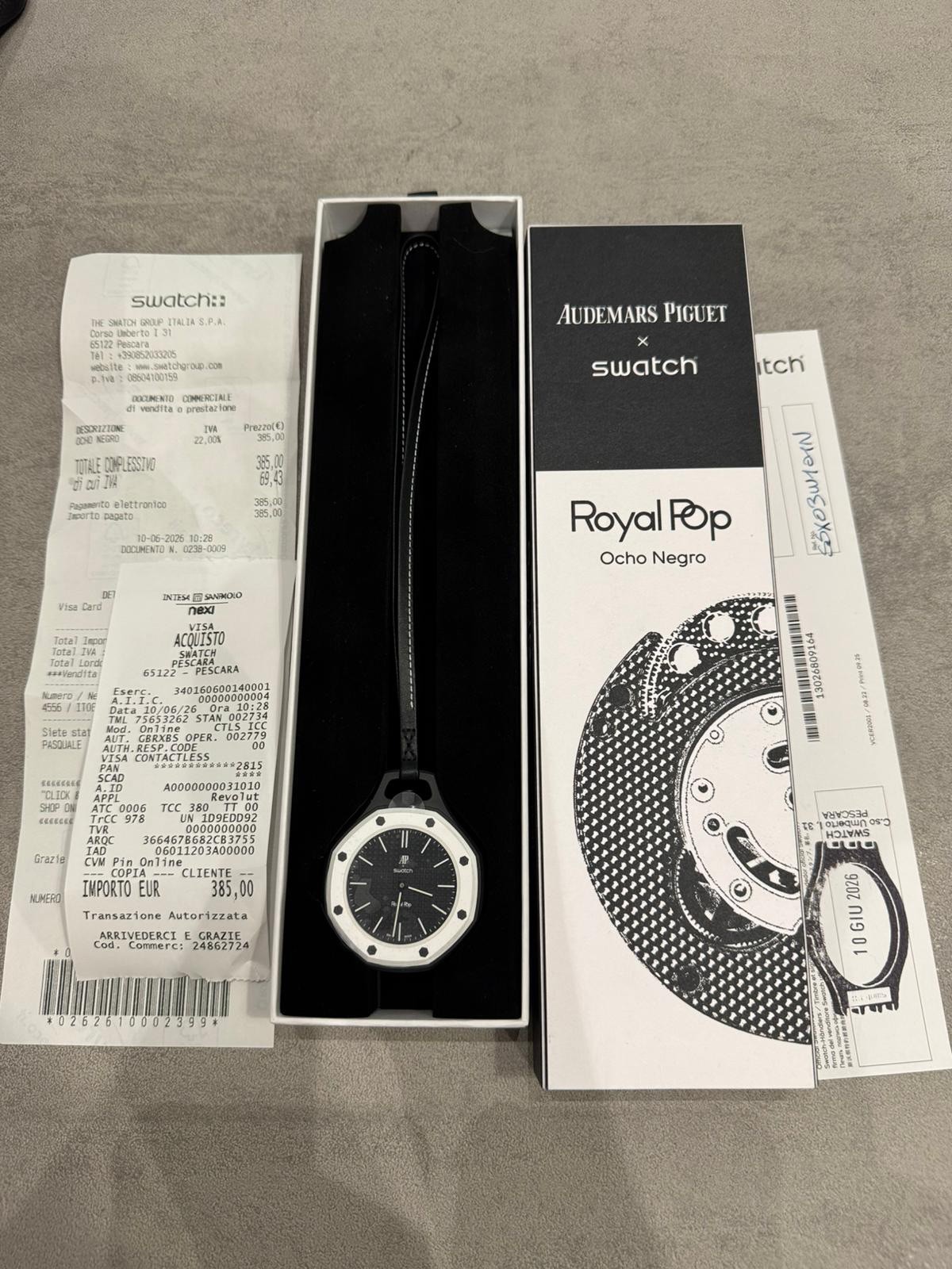 Swatch x Audemars Piguet AP Bioceramic Royal Pop Eight Black SSX03W101N