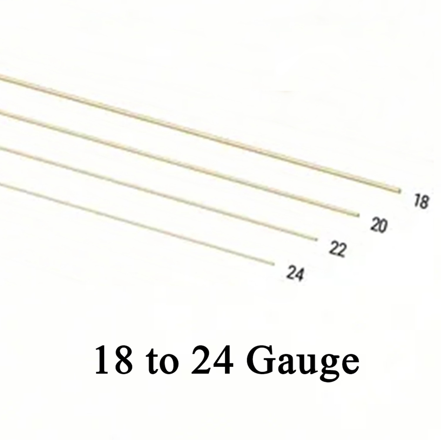 10K Solid Yellow Gold Wire Round Half Hard Standard 18-24 Gauge 6 inch Lengths