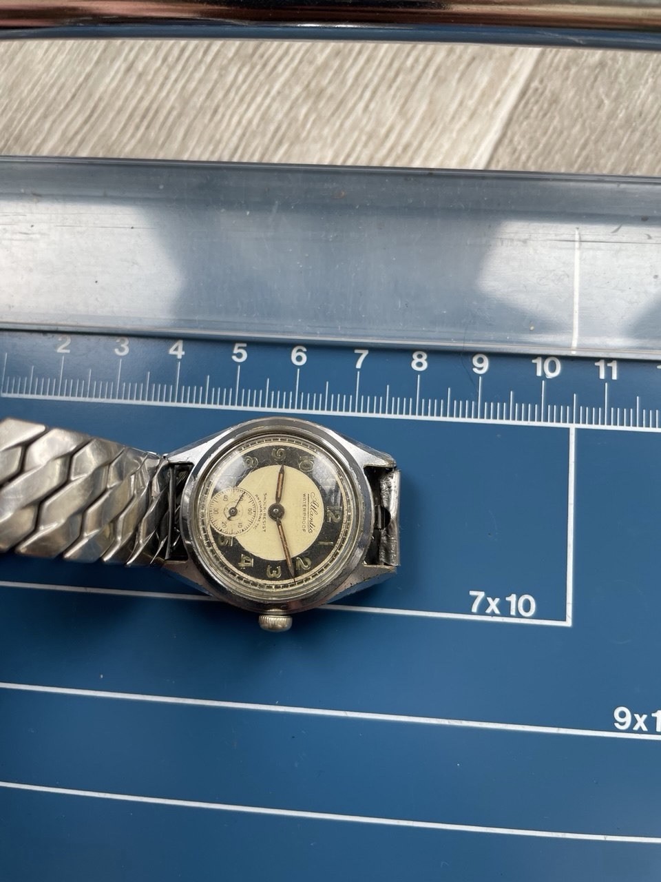 Vintage Atlantic Waterproof Watch — Shock-Resist (1940s-1950s)