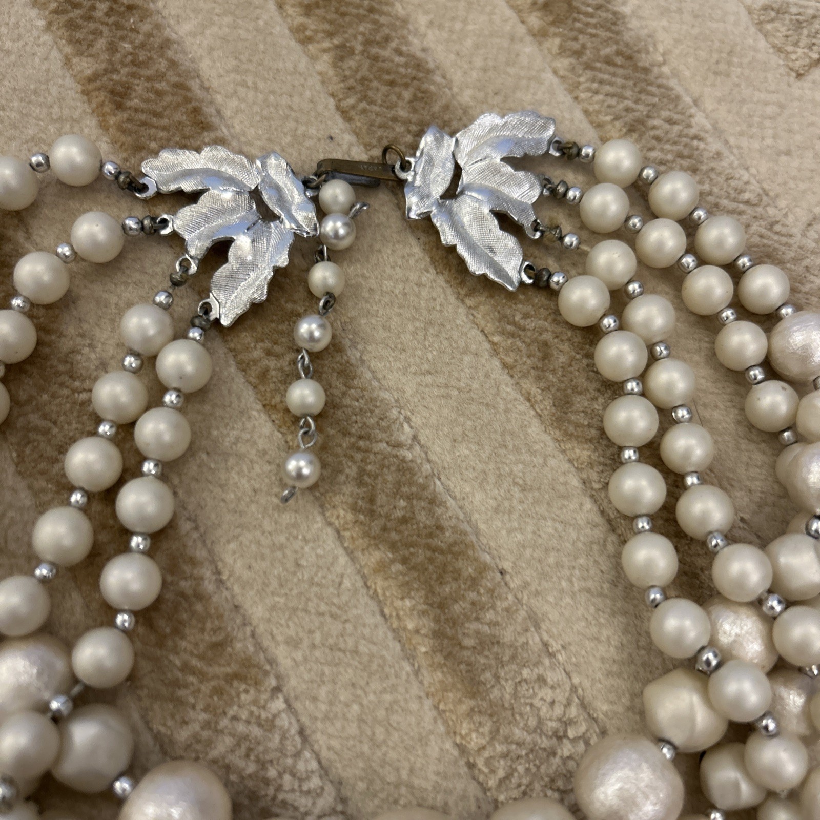 Pearly Costume 4 Row Necklace