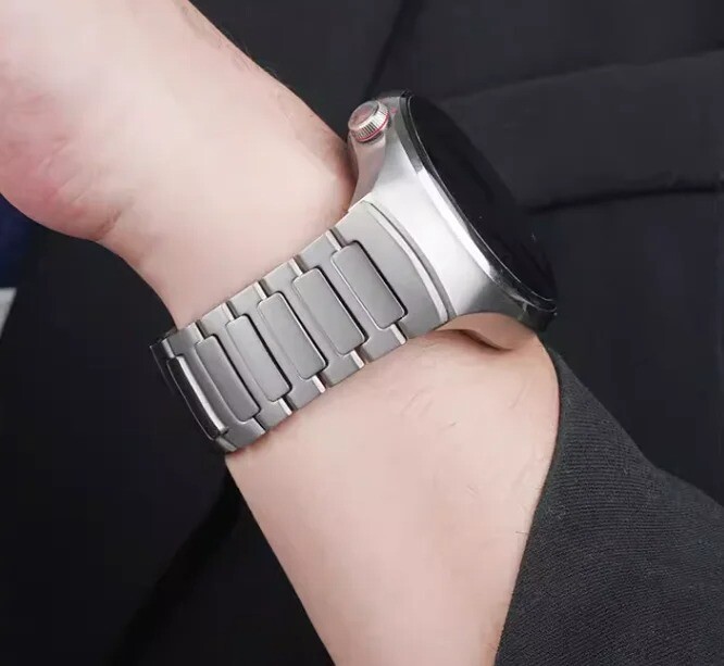 Titanium No Gaps Metal Bracelet Business Band Correa For Huawei Watch 4 Pro