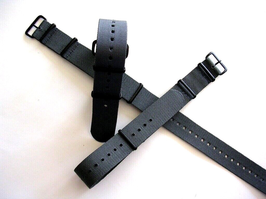 NATO® strap G10 British Admiralty Grey PVD military watchband RAF Bond IW SUISSE