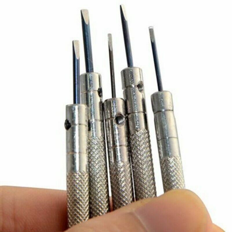 New 0.6Mm-2.0Mm 13PCS Watchmakers Screwdrivers Set Watch Glasses Flat Blade As