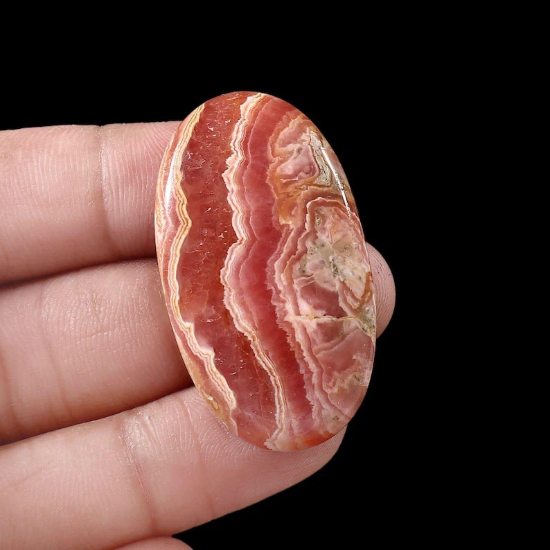 70CT AAA Quality Pretty Rhodochrosite loose Oval shaped Gemstones for sale –