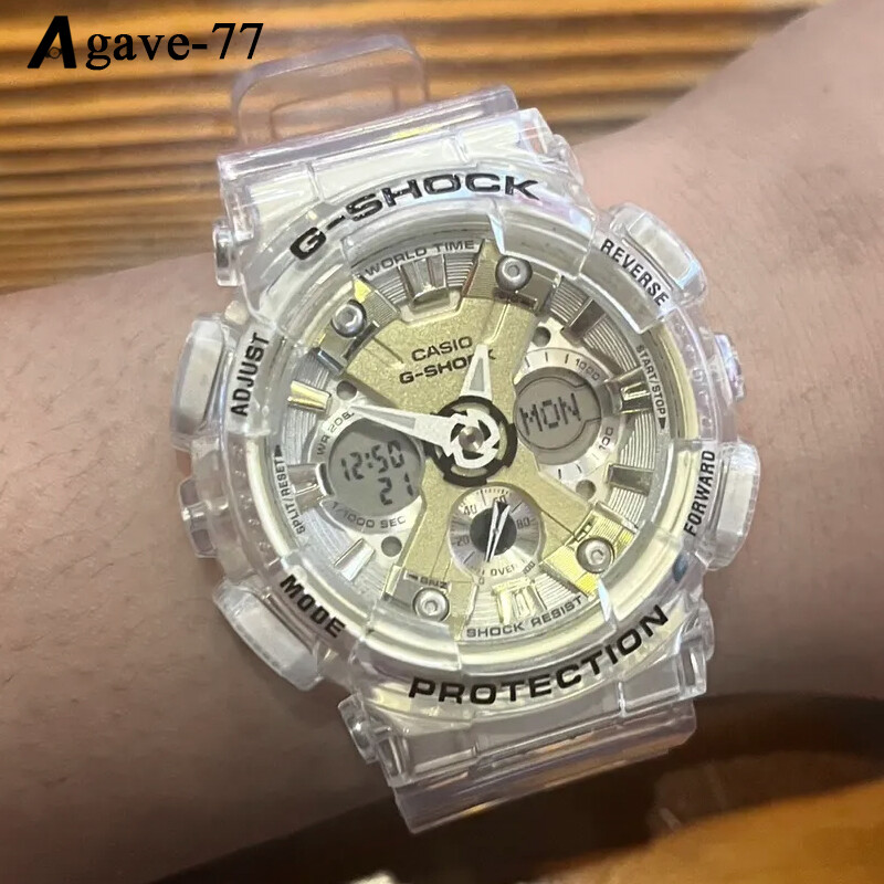 Transparent Watch Strap+Bezel Replacement Band For Casio GMA-S110/S120/S130/S140