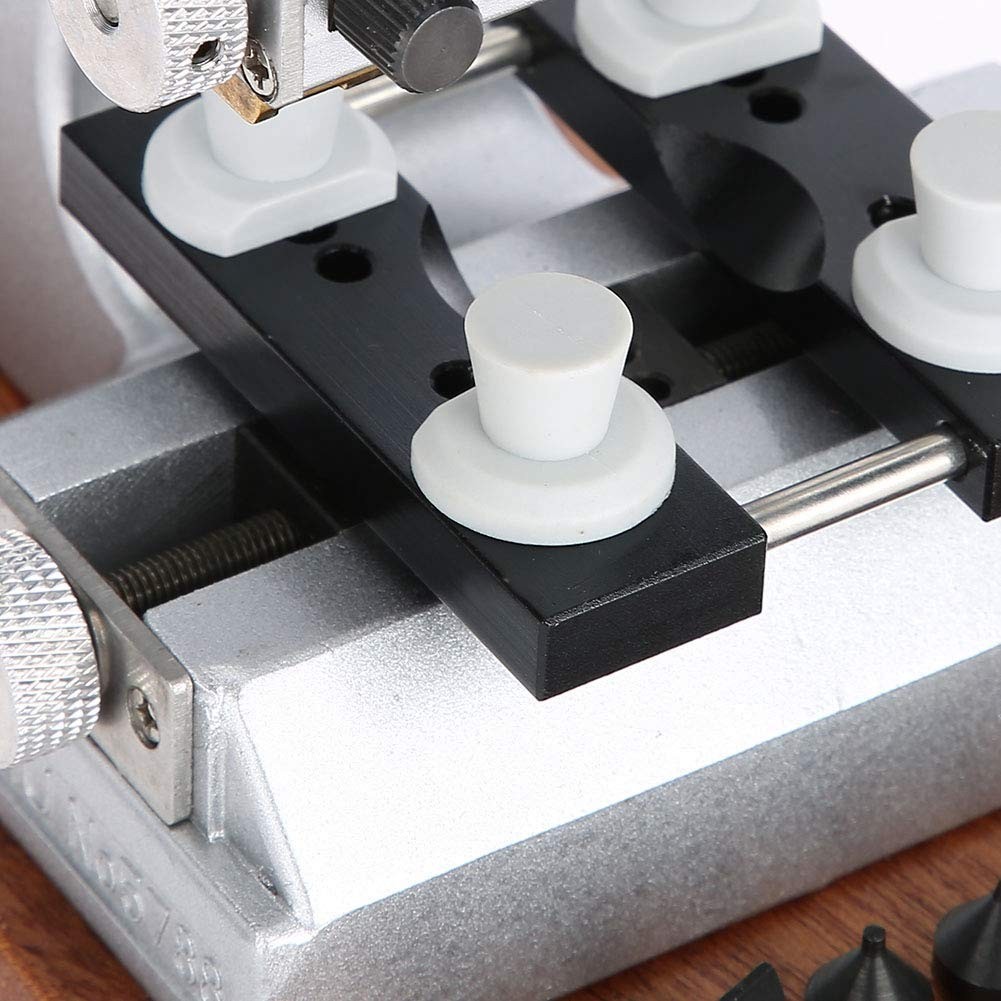Professional Watch Case Opener Tool – Oyster Style Remover with 12 Chucks – Silv