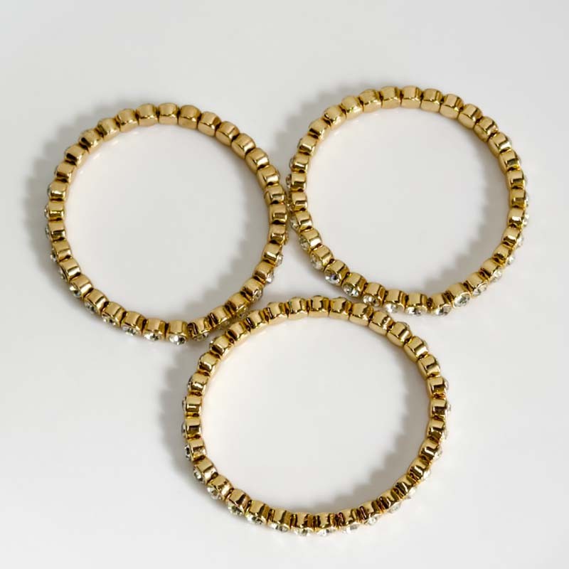 3pcs Chicos Station Stackable Stretch Bracelet Chic Women Party Vacation Jewelry