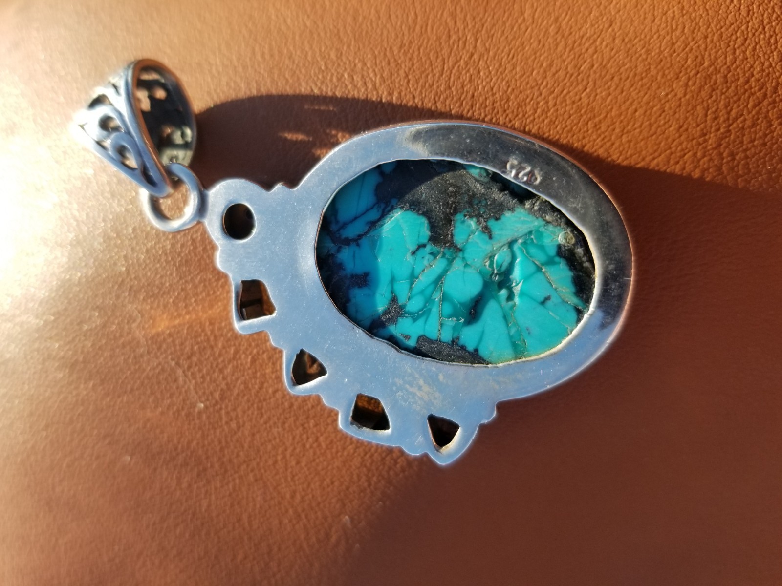 Multi Gemstone Pendant Blue Topaz/Peridot