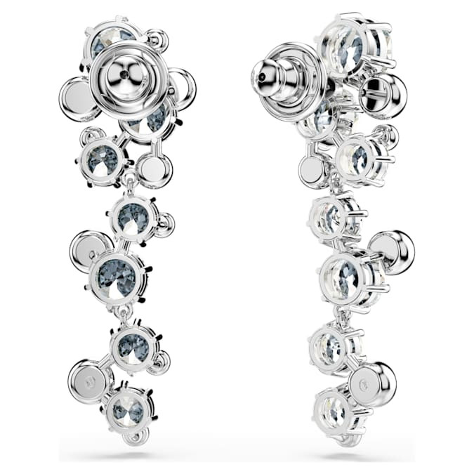 Swarovski Constella Earrings Mixed cut， rhodium plated