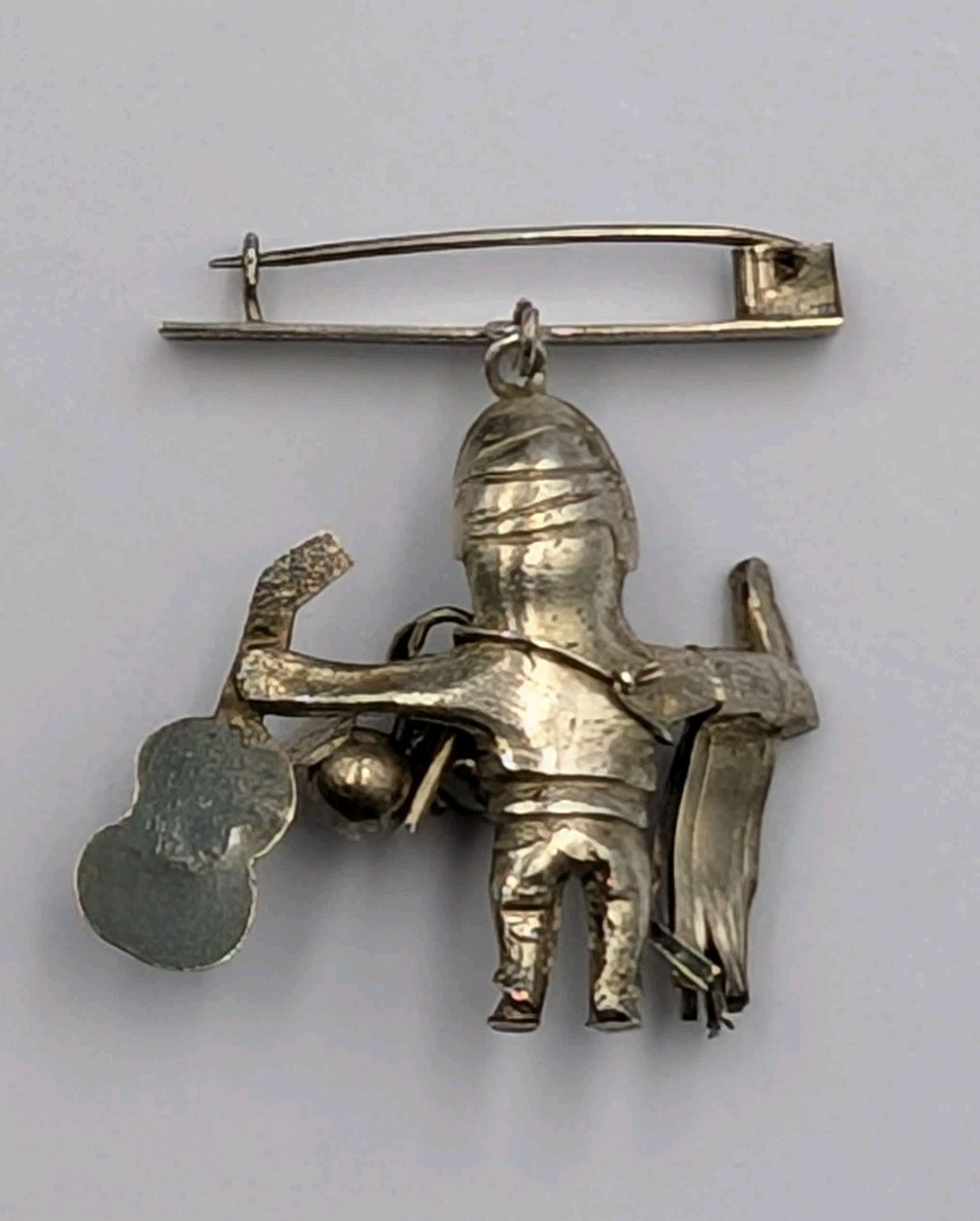 Vtg 900 – 925 Silver Peru Ekeko Talisman Good Luck Mid Century Unisex Pin Brooch
