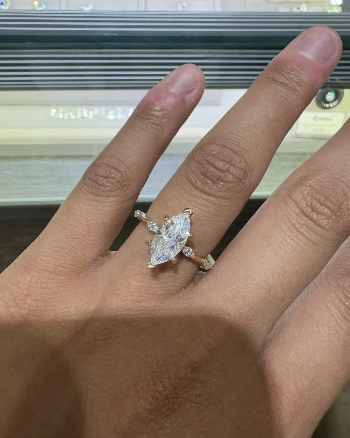 1.80CT Marquise Cut Lab Grown Diamond Solitaire Ring In 14k Yellow Gold