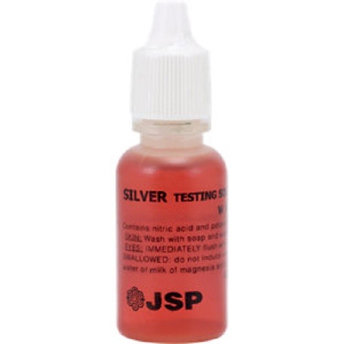 JSP JEWELRY TESTING SOLUTION SILVER 925 TEST SCRAP 1/2 fl oz. BOTTLE