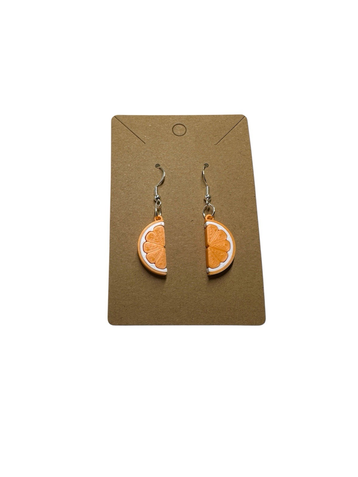 🍊Orange Slice Dangle Earrings Small Fruit Jewelry Cute & Unique Fresh Sqeeze🍊