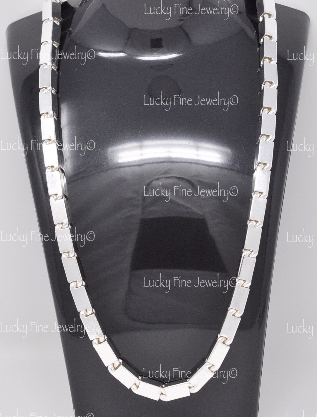 999 FINE silver Handmade Baht Box Chain Necklace Approx 115.00 Grams 24 inch