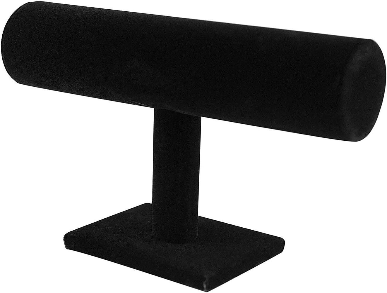 Compact Velvet Jewelry Display Stand – Elegant T-Bar Design for Organizing