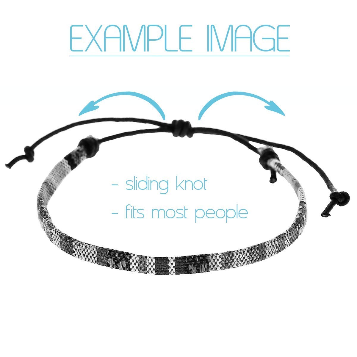 Made by Nami Surfer Anklet for Men and Women Waterproof Blue-White
