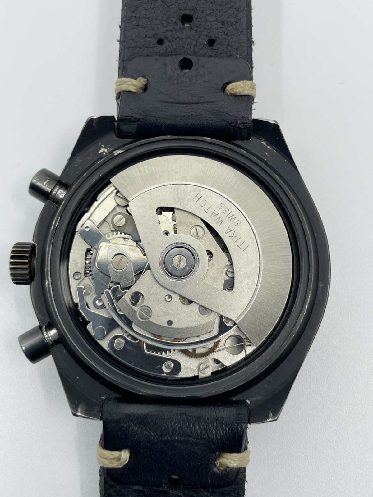 LeJour 7000 Chronograph Valjoux 7750 Black PVD, Serviced, Top Gun Era – 41mm