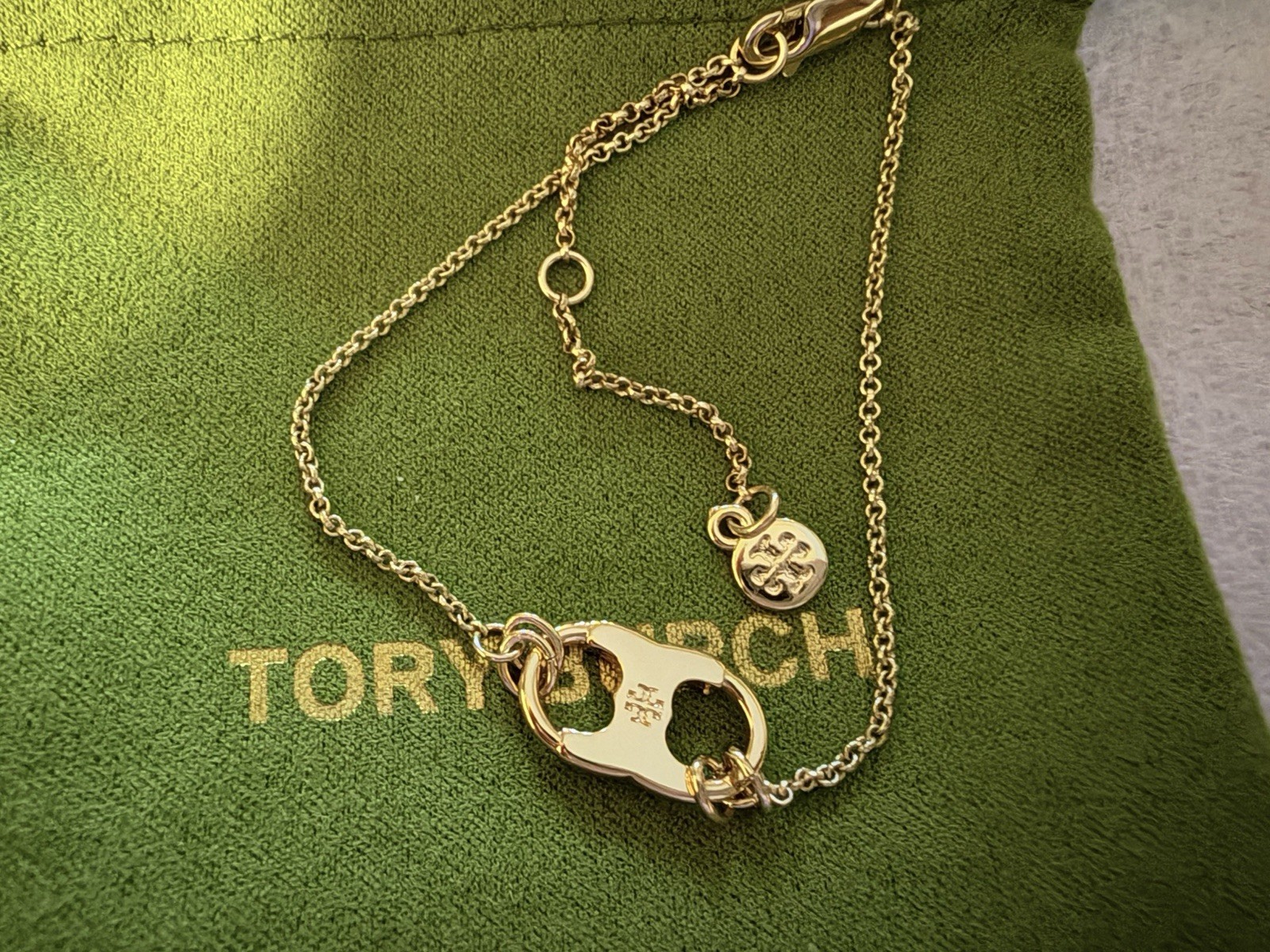 Tory Burch Delicate Infinity Bracelet Gold Tone
