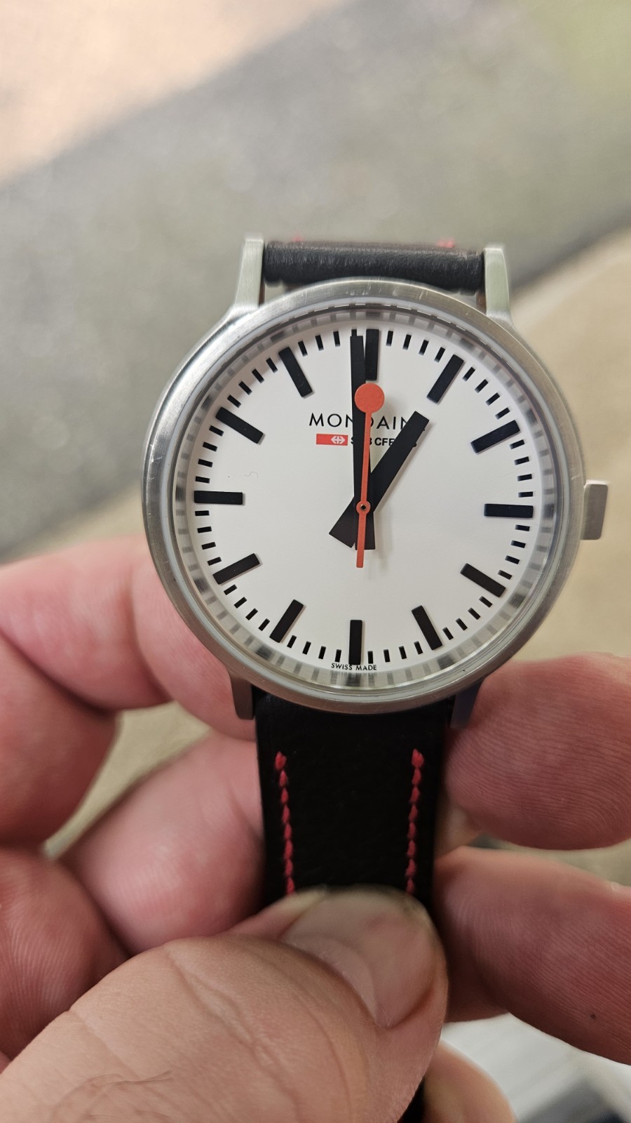Mondaine Stop 2 Go Men’s White Dial 41mm