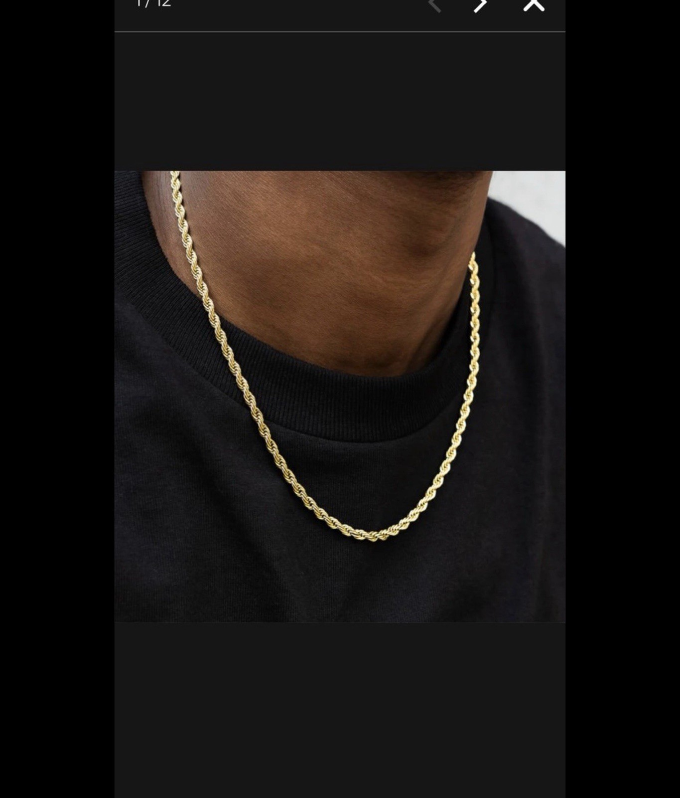 Gold Rope Chain Necklace (4mm, 18–20”) – GLD