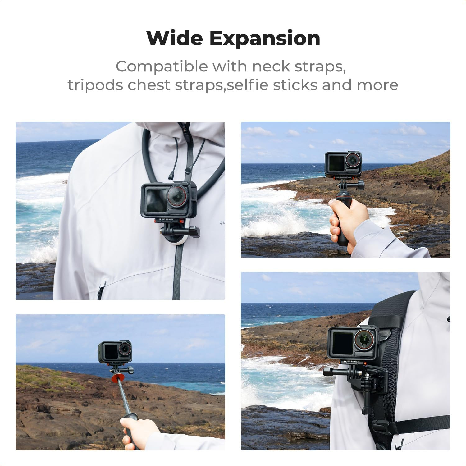 2 Pack Magnetic Quick Release Adapter Mount for DJI Osmo Action 5 Pro, Extension