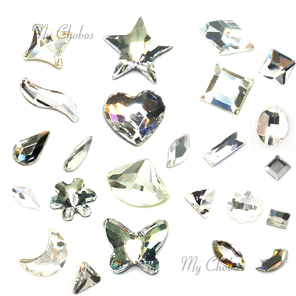 Swarovski Crystal Flatbacks Special Shape Rhinestones nail art mixed * U Pick