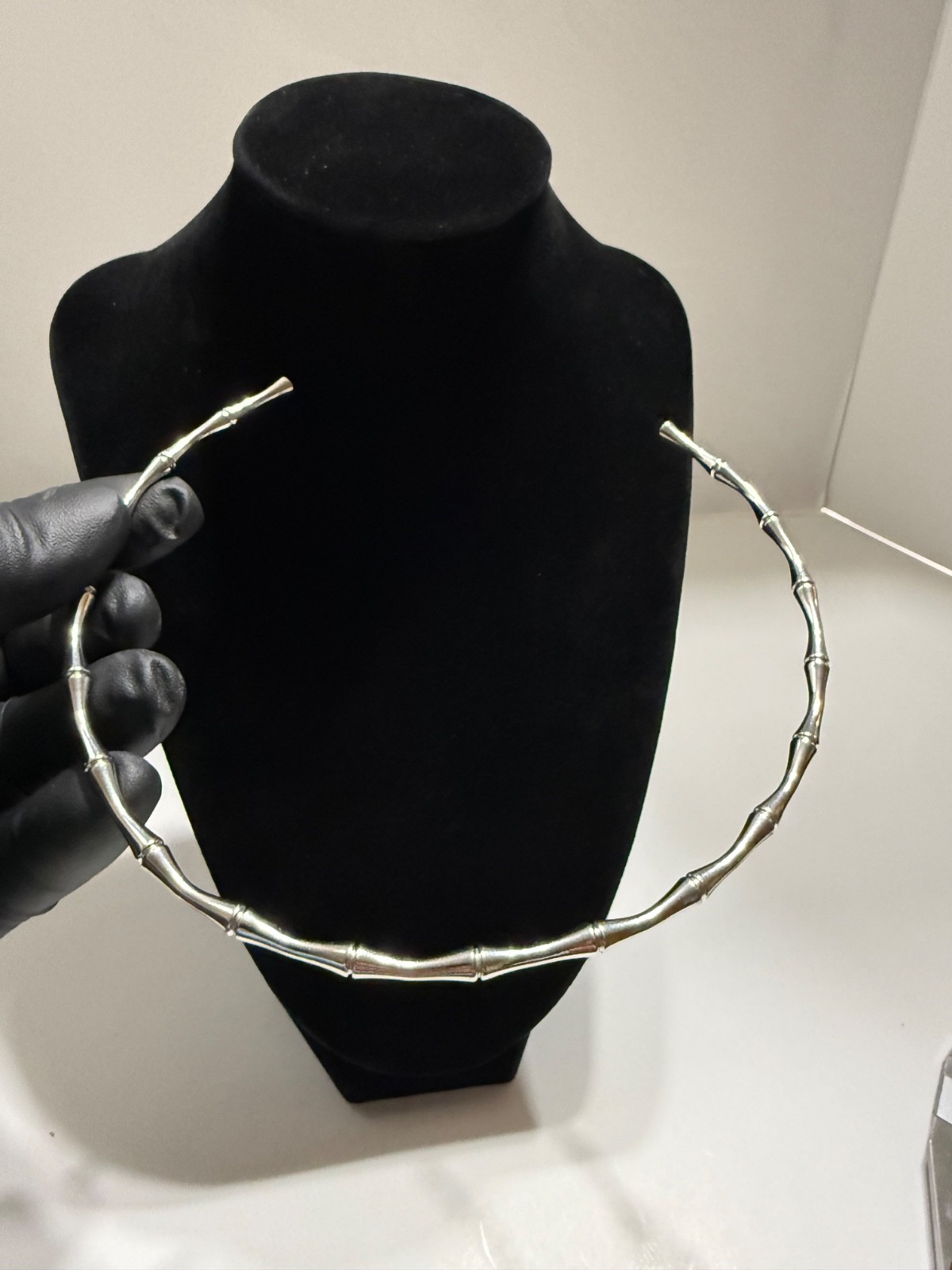 choker white gold filled