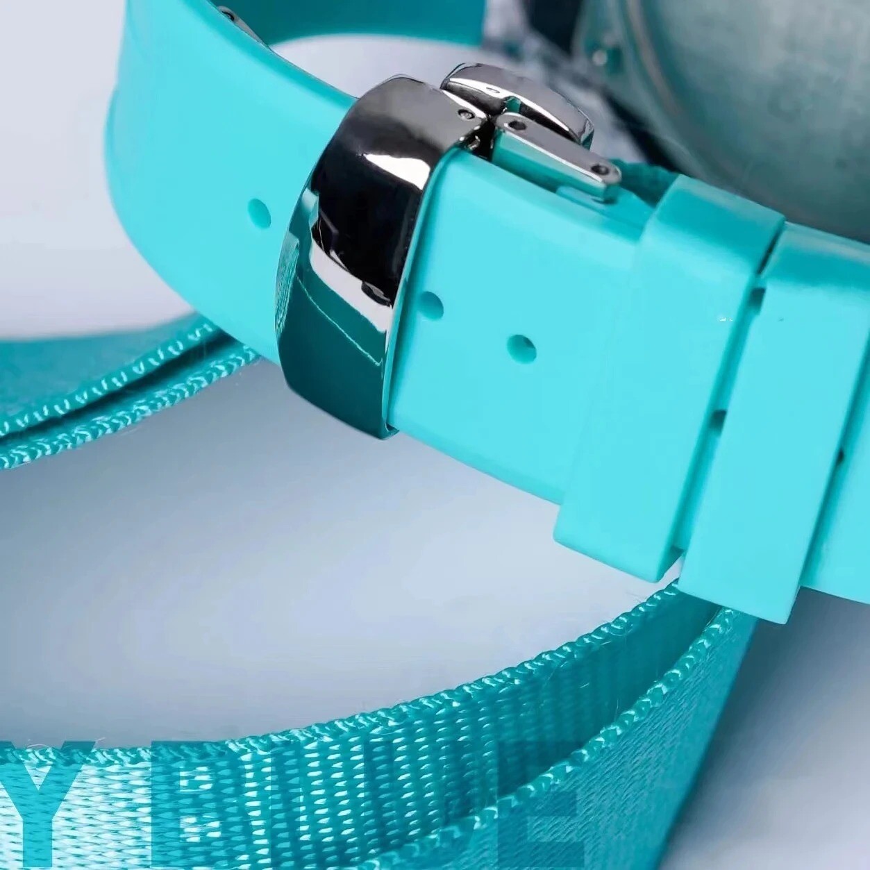 Transparent Case Bezel With Rubber Band Strap Mod Kit For Casio GA2100/GA2110