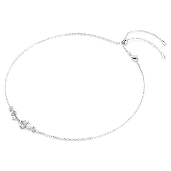 Swarovski Constella Necklaces Mixed cut, white, rhodium plated