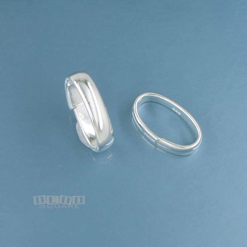 2 Sterling Silver Oval Open Link Ring Bail / Shortener / Connectors 12mm #33496